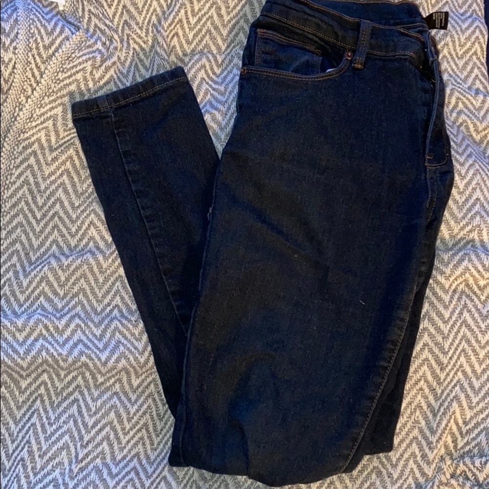 Forever 21 dark denim skinny jeans